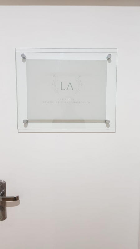 Atacado de Placa de Acrílico Personalizada Campo Limpo - Placa de Acrílico com Logotipo