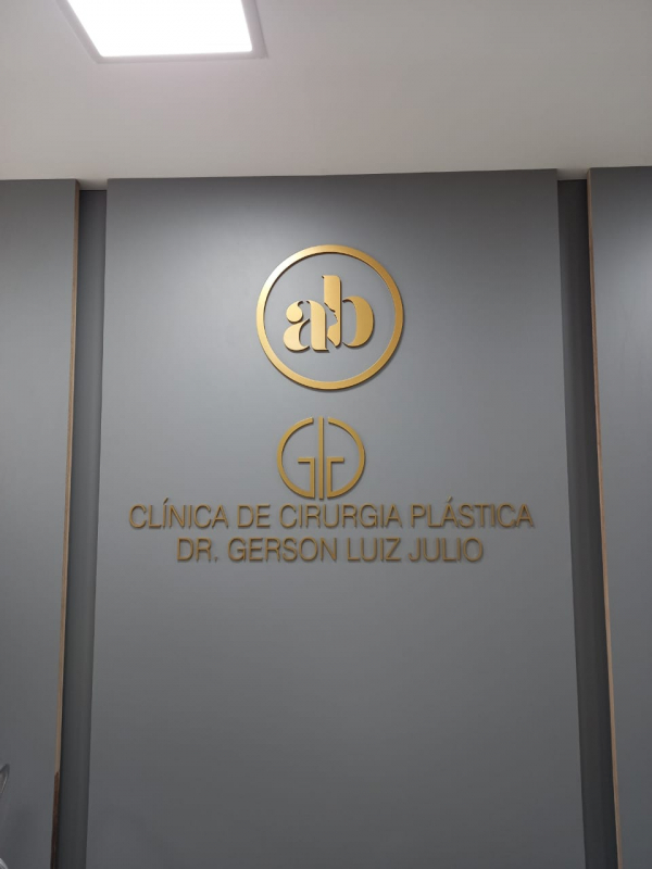 Empresa de Logo em Relevo Saúde - Logo de Parede 3d Santa Cecília