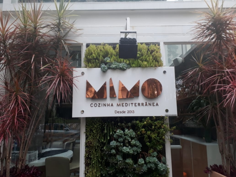 Letras Caixa em Cobre Jardim Bonfiglioli - Letras Caixa em Aço Inox