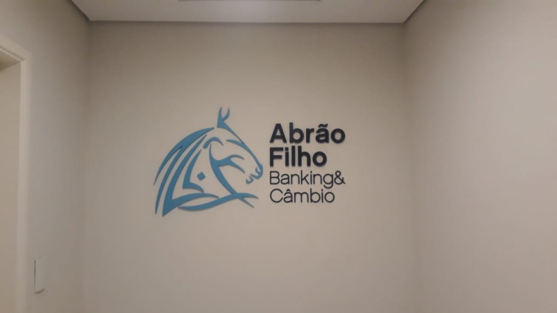 Logo 3d na Parede Preço Lapa - Logotipo Retroiluminado Pinheiros