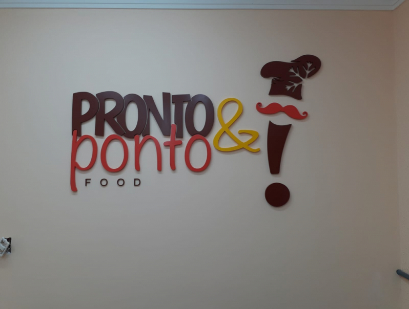 Logo em Alto Relevo Preço Parque Dom Pedro - Logo em 3d para Parede Barra Funda