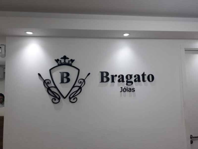 Logos 3d Mdf Itaim Paulista - Logo Inox 3d