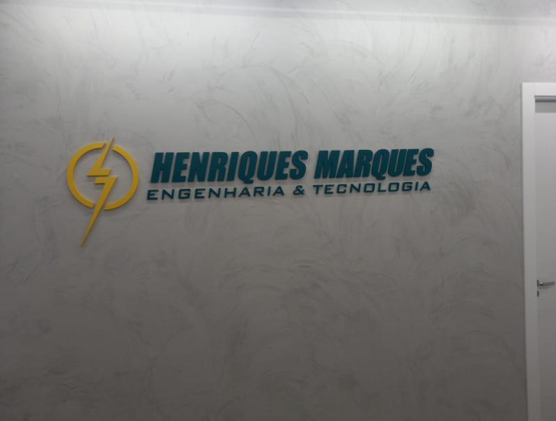 Logos 3d para Fachadas Ibirapuera - Logo em Relevo Jardim Europa