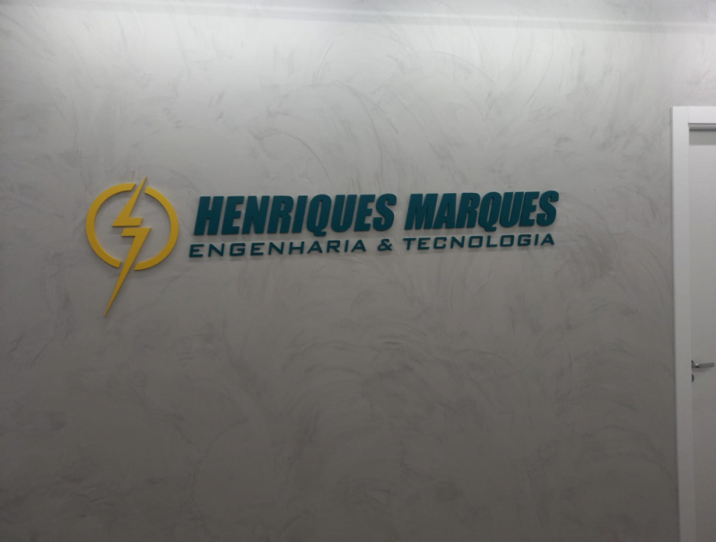 Logos 3d para Fachadas Vila Prudente - Logo 3d na Parede Centro