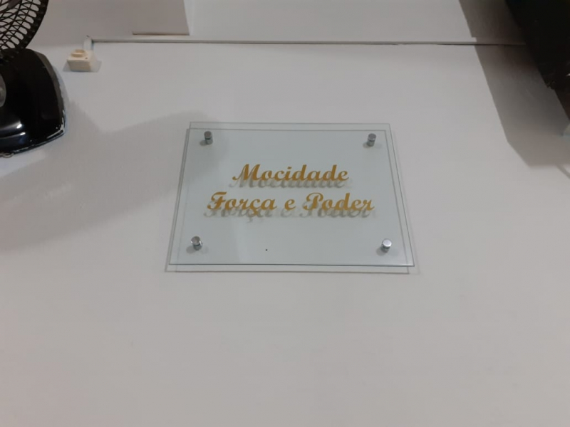 Placa de Acrílico 5mm Cotação Raposo Tavares - Placa em Acrílico Adesivada