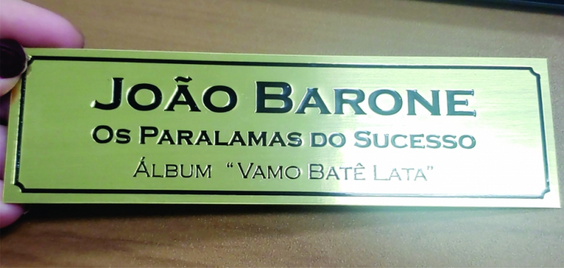 Placa de Latão Adesivadas Brasilândia - Placas em Eletrocorrosão