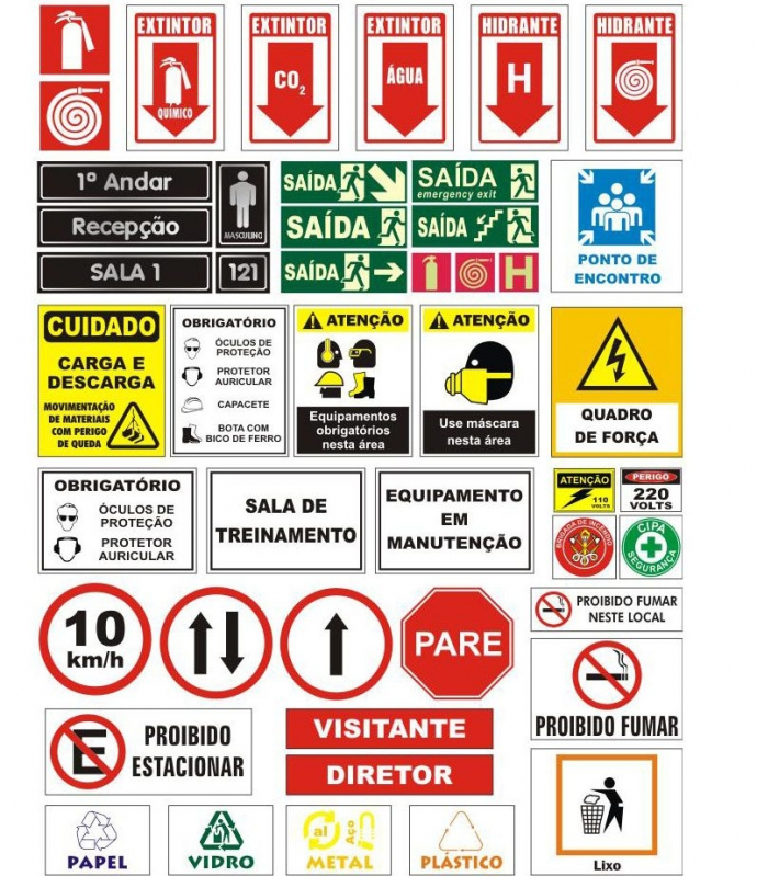 Placa de Segurança Cambuci - Placas de Latão Adesivadas