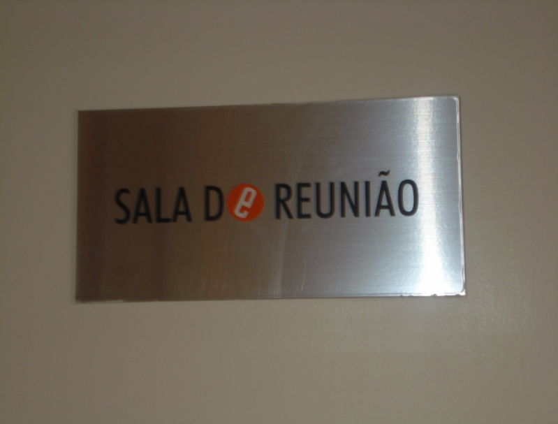 Placas de Aço Inox Adesivadas Centro de São Paulo - Placas de Segurança