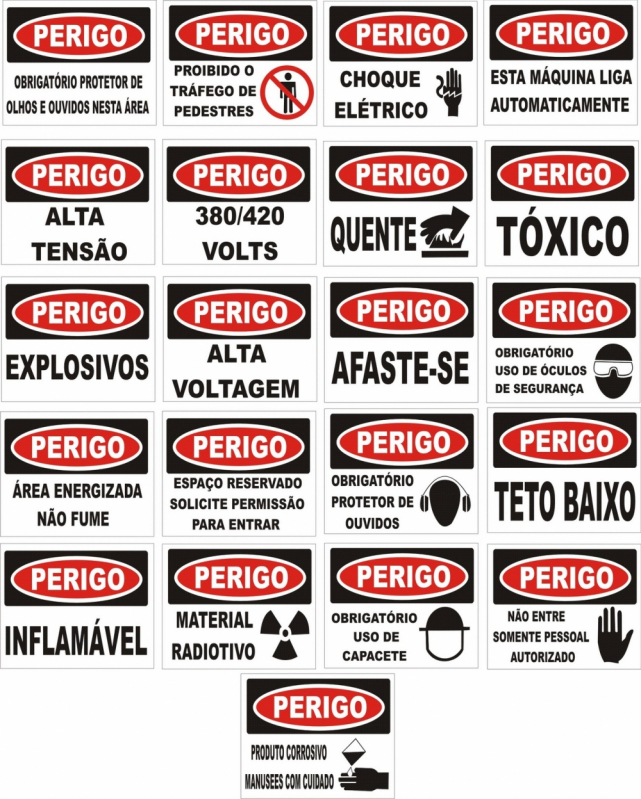 Placas de Segurança Preço Itaim Paulista - Placas de Aço Inox Adesivadas