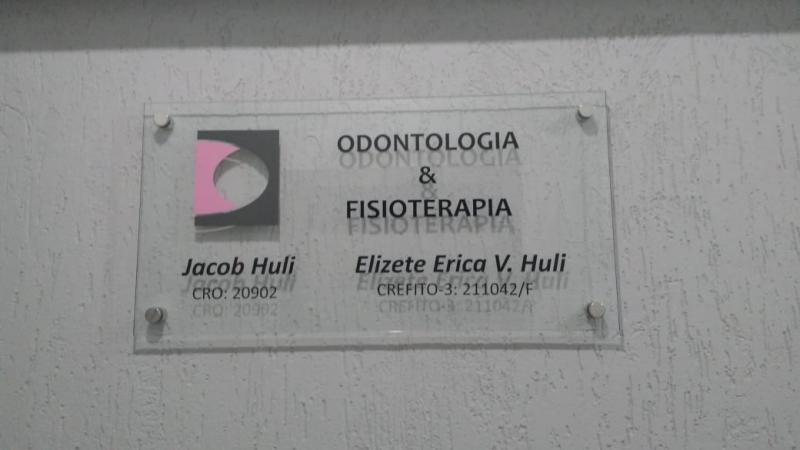 Placas de Vidro para Fachada Região Central - Placa de Vidro com Logo