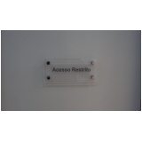 atacado de placa residencial de acrílico transparente Santo Amaro
