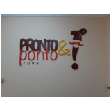 logo em alto relevo preço Parque Dom Pedro