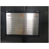 placa de aço inox adesivadas Jardim Marajoara