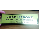 placa de latão adesivadas Brooklin
