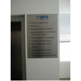 quanto custa placas de aço inox adesivadas Roosevelt (CBTU)