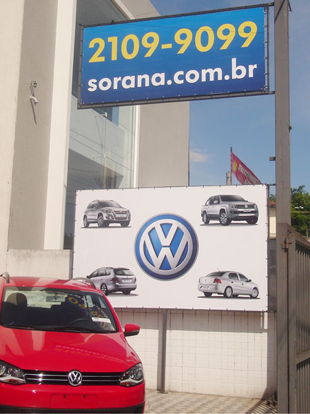 Paineis com lona impressa
